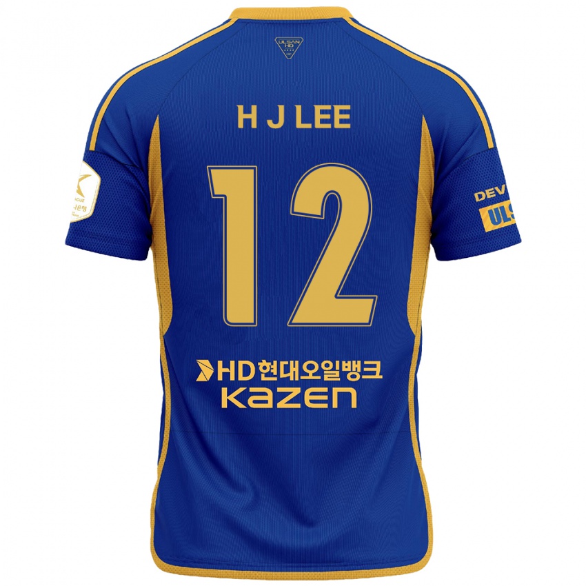 Heren Jae-Hyung Lee #12 Blauw Geel Thuisshirt Thuistenue 2024/25 T-Shirt