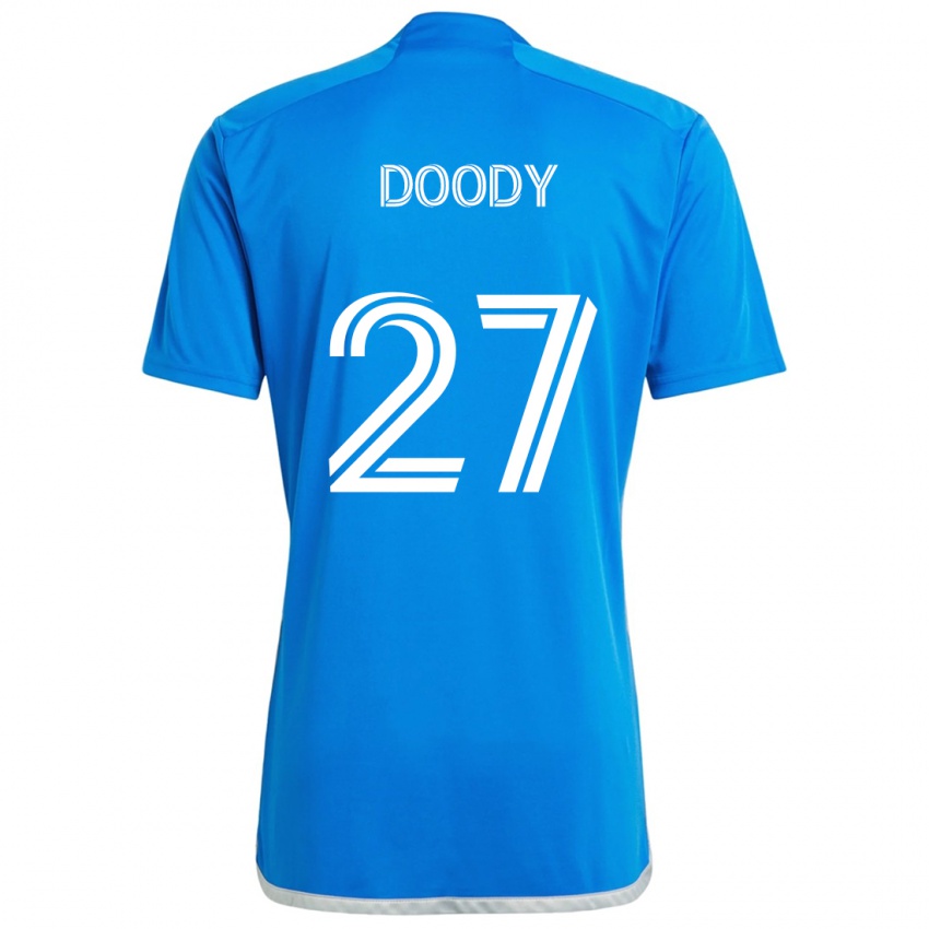 Heren Grayson Doody #27 Blauw Wit Thuisshirt Thuistenue 2024/25 T-Shirt