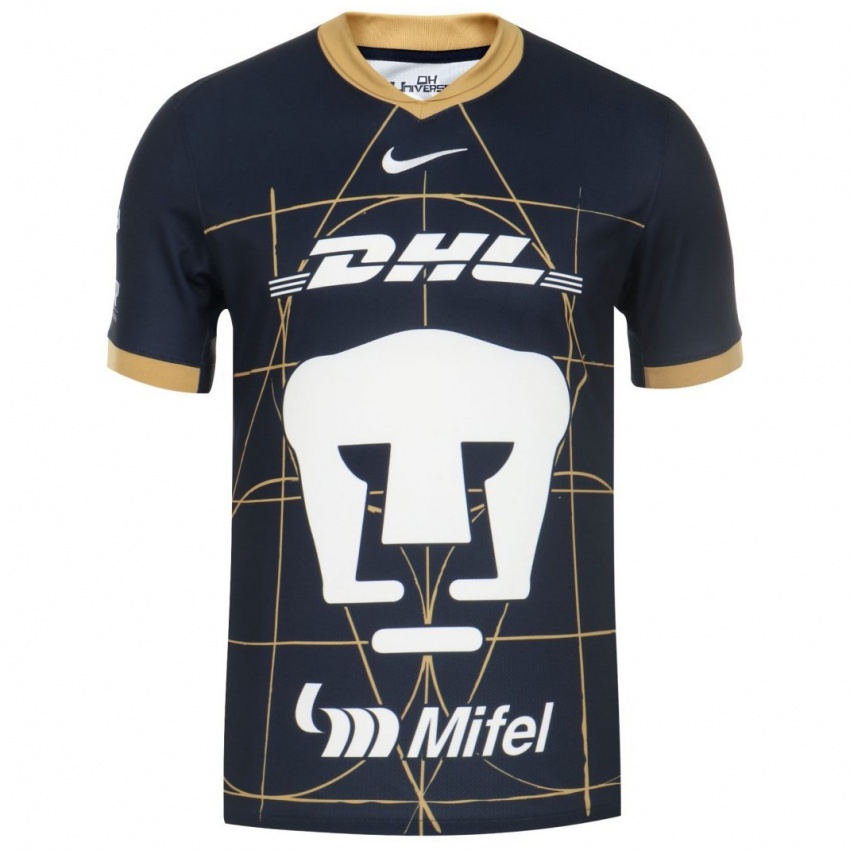 Heren Dinora Garza #9 Obsidiaan Goud Wit Uitshirt Uittenue 2024/25 T-Shirt