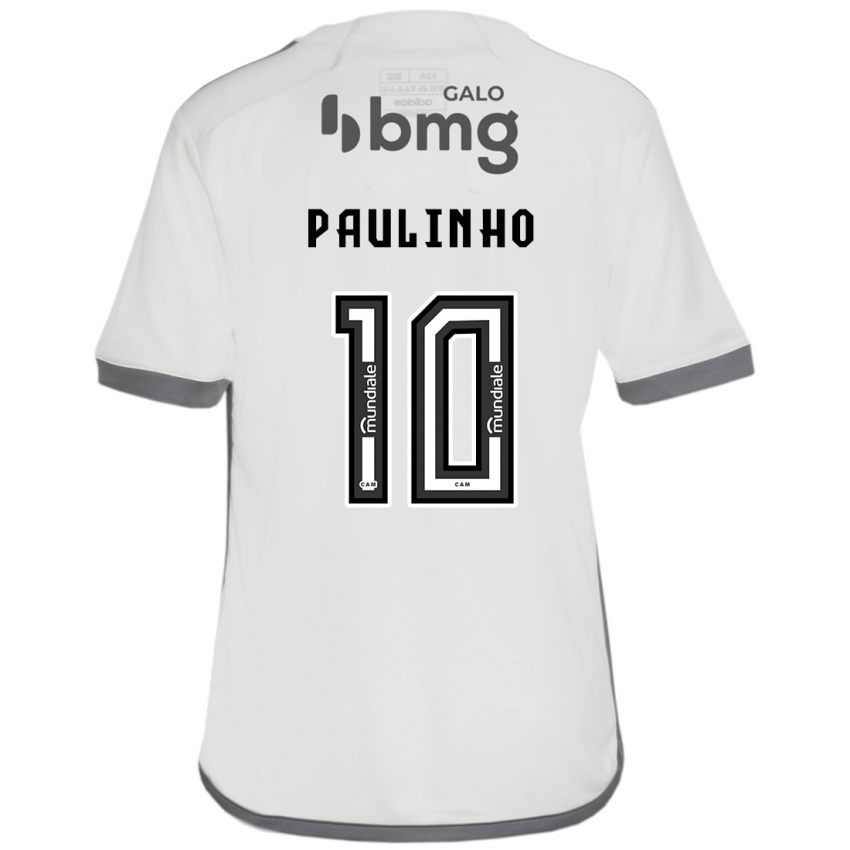 Heren Paulinho #10 Gebroken Wit Uitshirt Uittenue 2024/25 T-Shirt