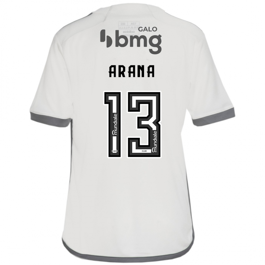 Heren Guilherme Arana #13 Gebroken Wit Uitshirt Uittenue 2024/25 T-Shirt