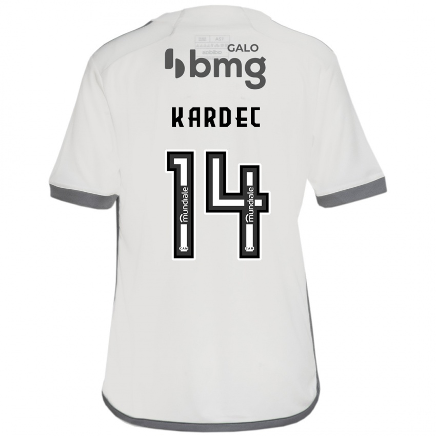 Heren Alan Kardec #14 Gebroken Wit Uitshirt Uittenue 2024/25 T-Shirt