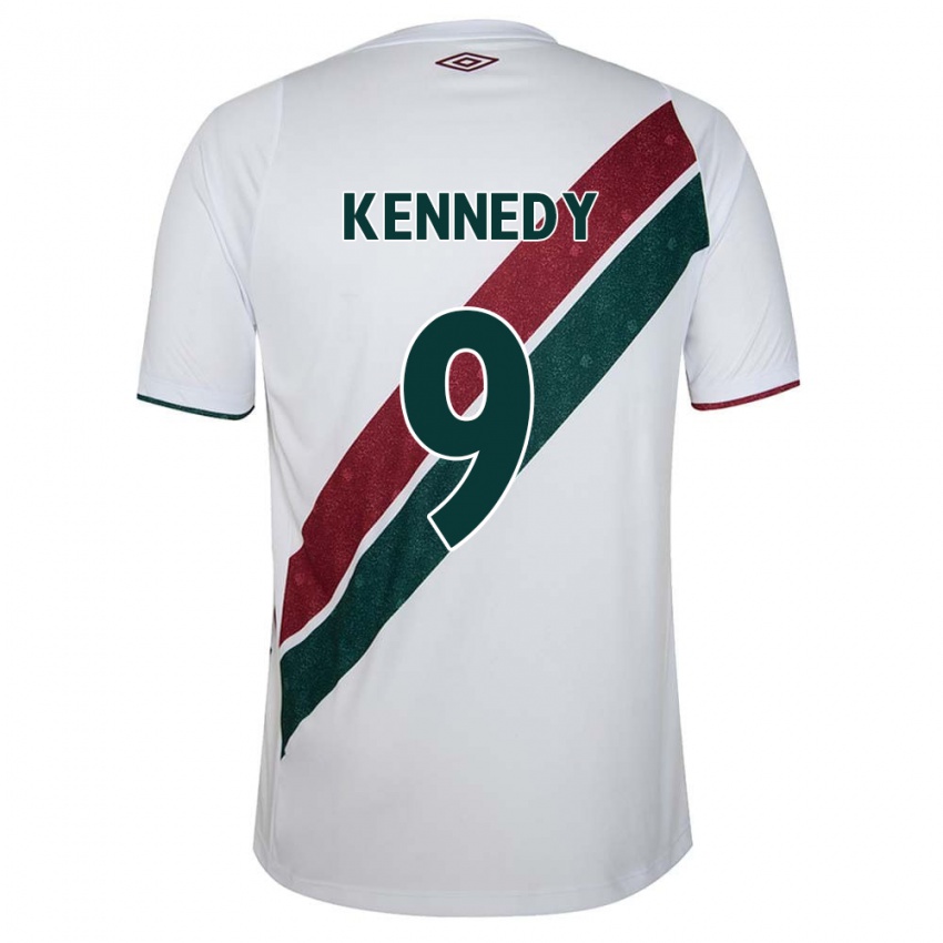 Heren John Kennedy #9 Wit Groen Kastanjebruin Uitshirt Uittenue 2024/25 T-Shirt