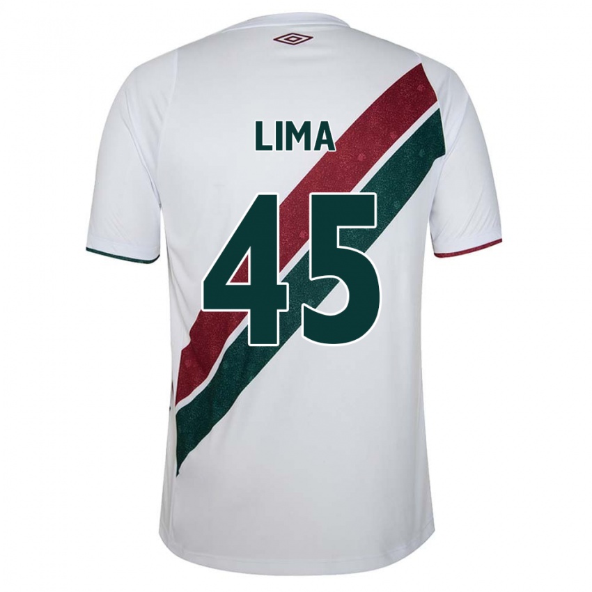 Heren Lima #45 Wit Groen Kastanjebruin Uitshirt Uittenue 2024/25 T-Shirt