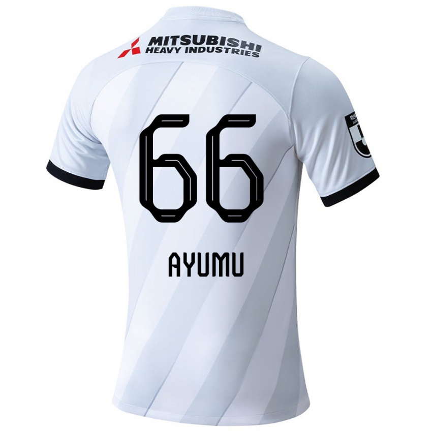 Heren Ayumu Ohata #66 Wit Grijs Uitshirt Uittenue 2024/25 T-Shirt