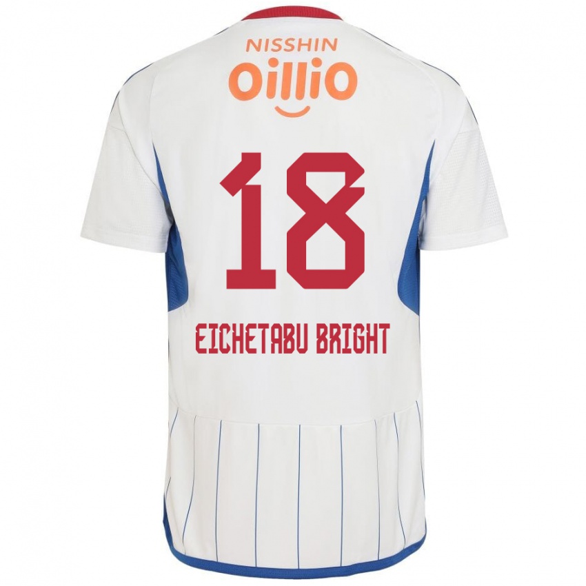 Heren Kai Eichetabu Bright #18 Wit Blauw Rood Uitshirt Uittenue 2024/25 T-Shirt