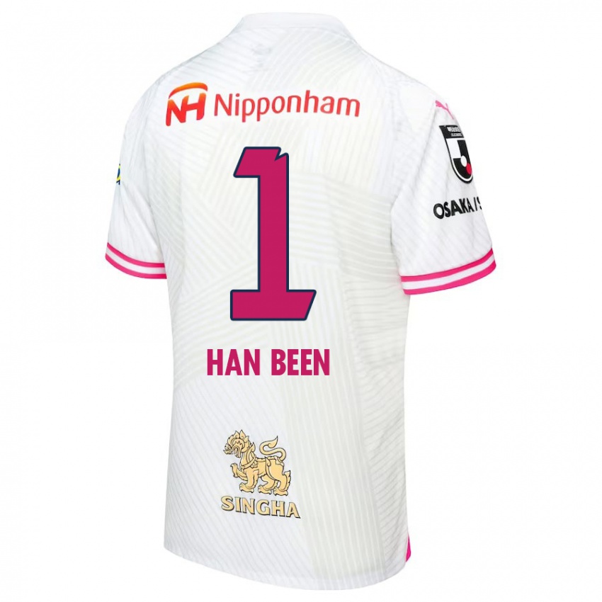 Heren Han-Been Yang #1 Wit Roze Uitshirt Uittenue 2024/25 T-Shirt