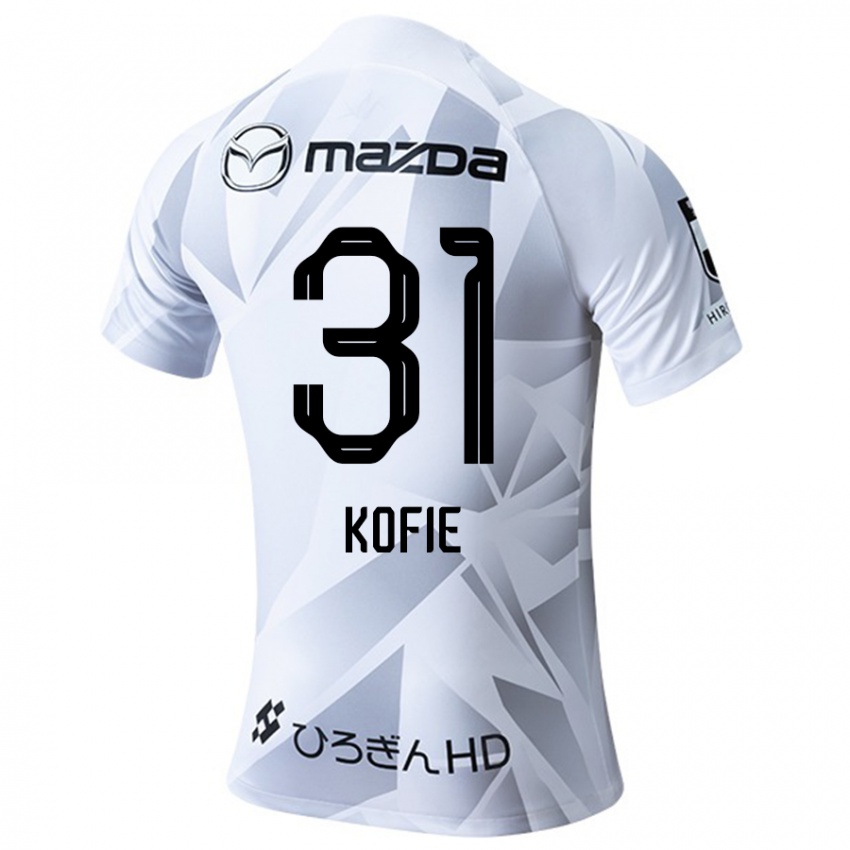 Heren Shota Kofie #31 Wit Grijs Zwart Uitshirt Uittenue 2024/25 T-Shirt