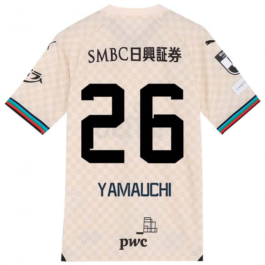 Heren Hinata Yamauchi #26 Wit Grijs Uitshirt Uittenue 2024/25 T-Shirt