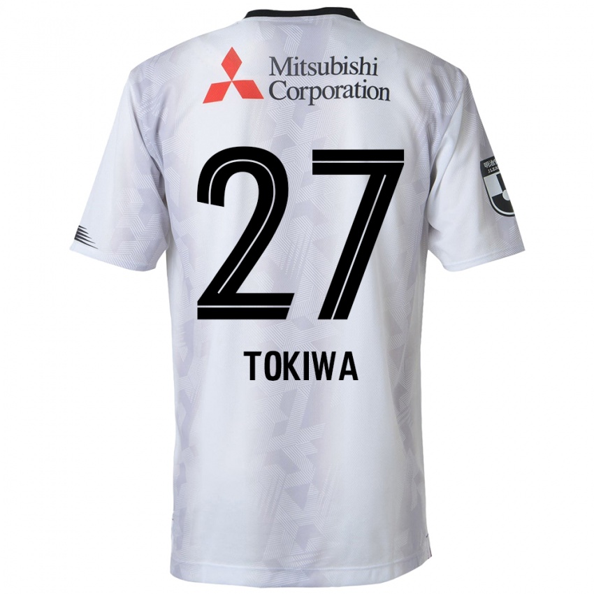 Heren Kyota Tokiwa #27 Wit Zwart Uitshirt Uittenue 2024/25 T-Shirt