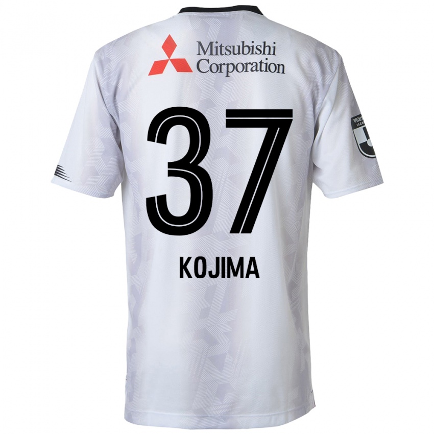 Heren Satsuki Kojima #37 Wit Zwart Uitshirt Uittenue 2024/25 T-Shirt