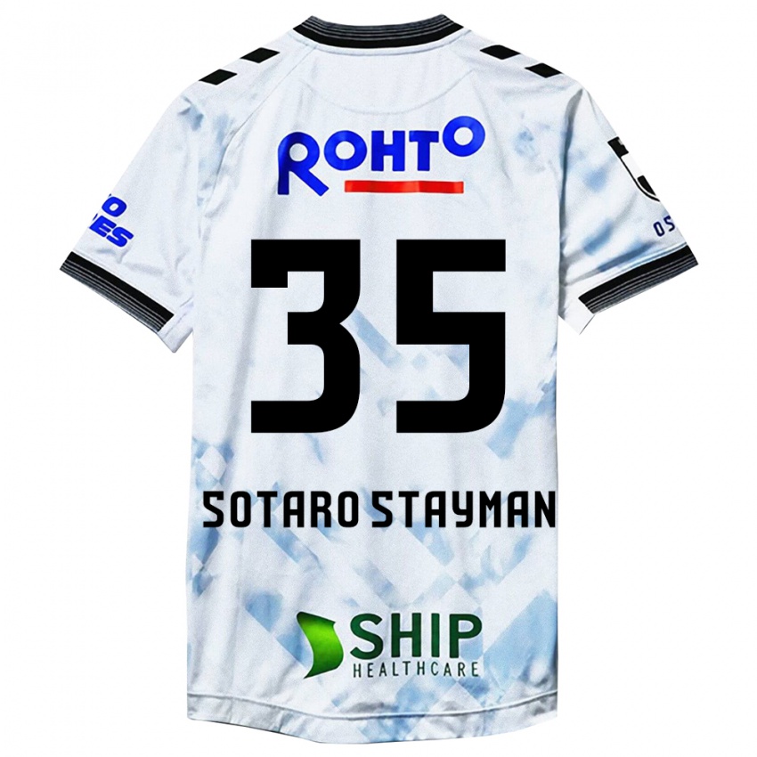 Heren Joshua Sotaro Stayman #35 Wit Zwart Uitshirt Uittenue 2024/25 T-Shirt