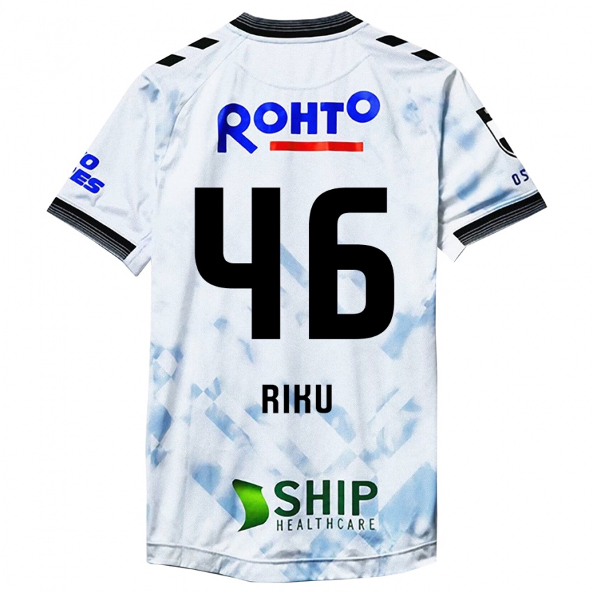 Heren Riku Matsuda #46 Wit Zwart Uitshirt Uittenue 2024/25 T-Shirt