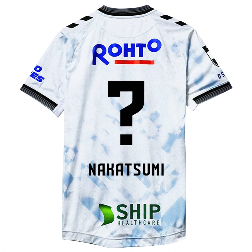 Heren Naru Nakatsumi #0 Wit Zwart Uitshirt Uittenue 2024/25 T-Shirt