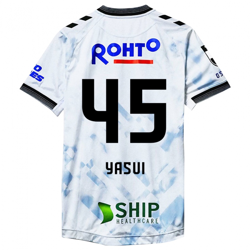 Heren Tsukasa Yasui #45 Wit Zwart Uitshirt Uittenue 2024/25 T-Shirt