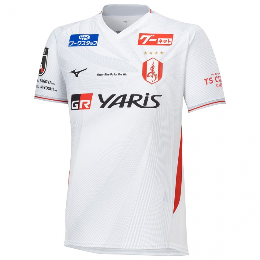 Heren Yuki Nogami #2 Wit Geel Rood Uitshirt Uittenue 2024/25 T-Shirt