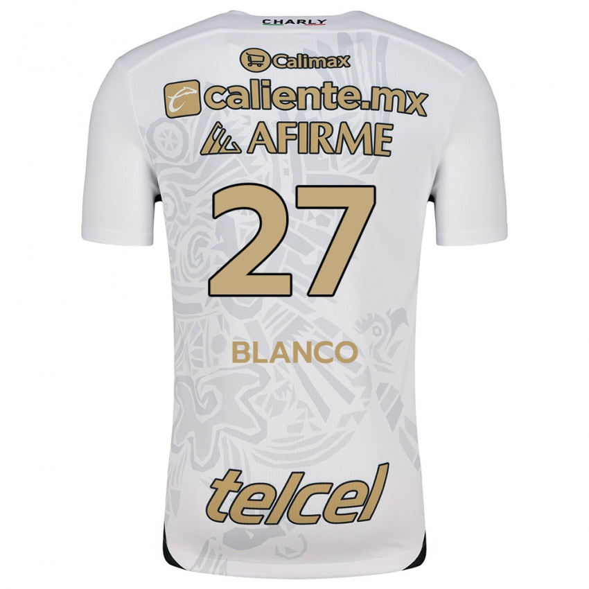 Heren Domingo Blanco #27 Wit Zwart Uitshirt Uittenue 2024/25 T-Shirt