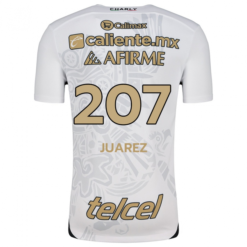 Heren José Juárez #207 Wit Zwart Uitshirt Uittenue 2024/25 T-Shirt