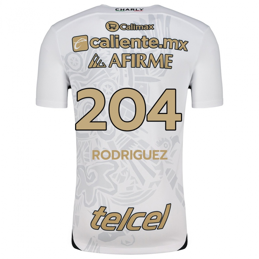 Heren Jesús Rodríguez #204 Wit Zwart Uitshirt Uittenue 2024/25 T-Shirt