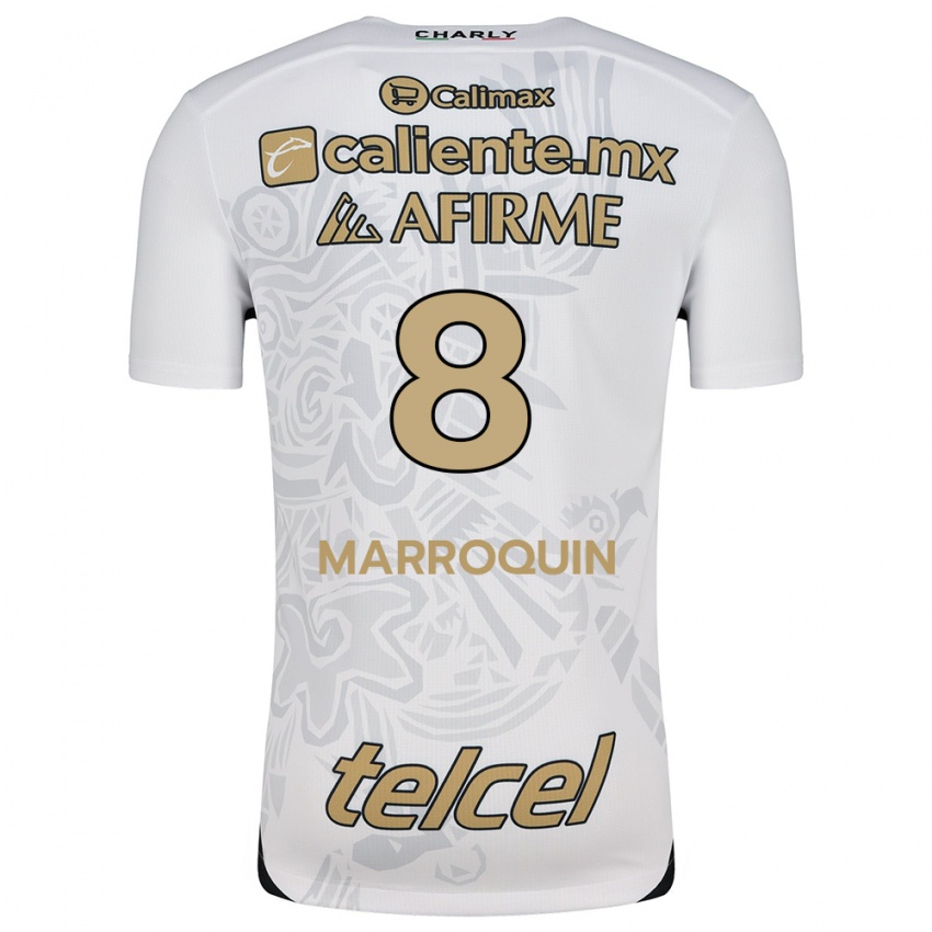 Heren Ammanda Marroquin #8 Wit Zwart Uitshirt Uittenue 2024/25 T-Shirt