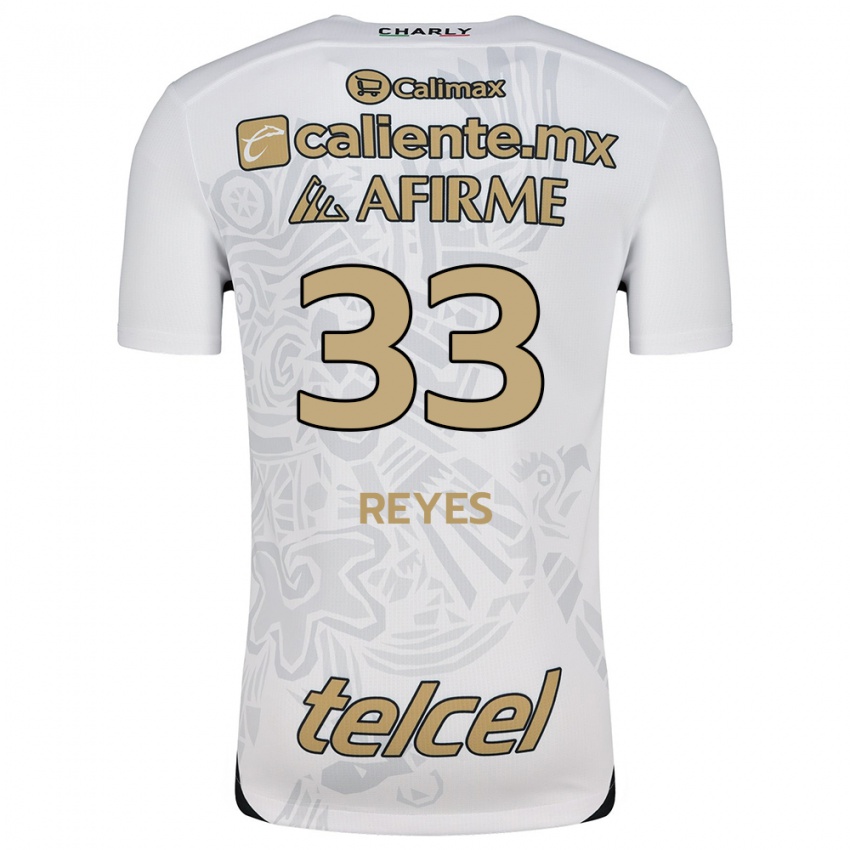 Heren Jazmín Reyes #33 Wit Zwart Uitshirt Uittenue 2024/25 T-Shirt