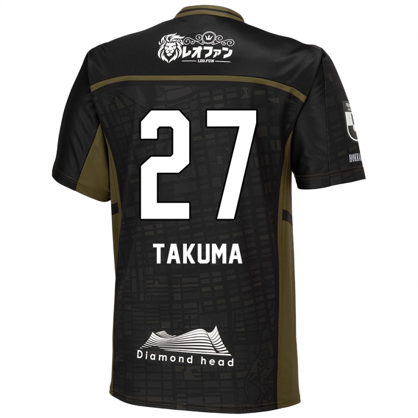 Heren Takuma Arano #27 Zwart Groen Uitshirt Uittenue 2024/25 T-Shirt