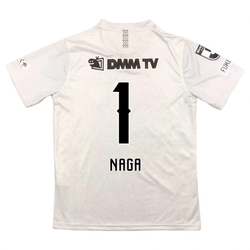 Heren Takumi Nagaishi #1 Grijs Zwart Uitshirt Uittenue 2024/25 T-Shirt