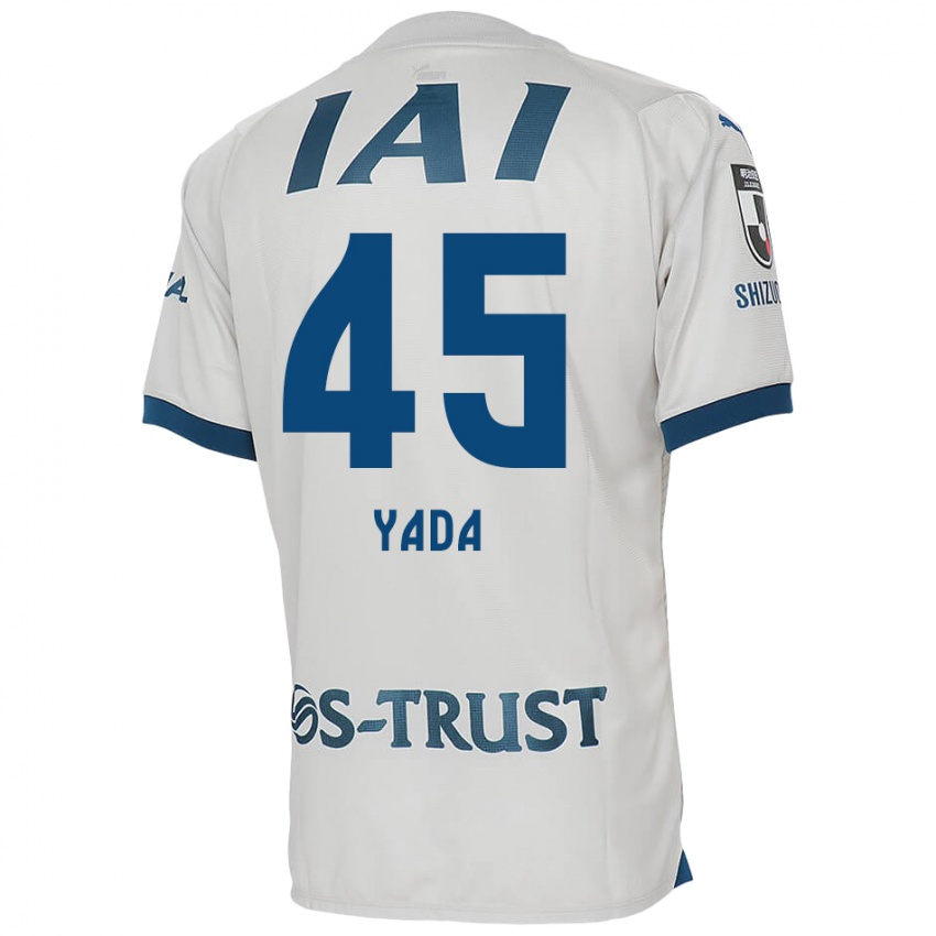 Heren Ryunosuke Yada #45 Wit Blauw Uitshirt Uittenue 2024/25 T-Shirt