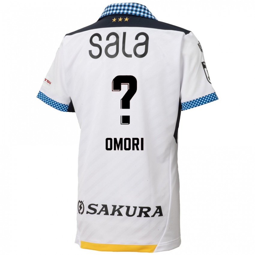 Heren Kotaro Omori #0 Wit Zwart Uitshirt Uittenue 2024/25 T-Shirt