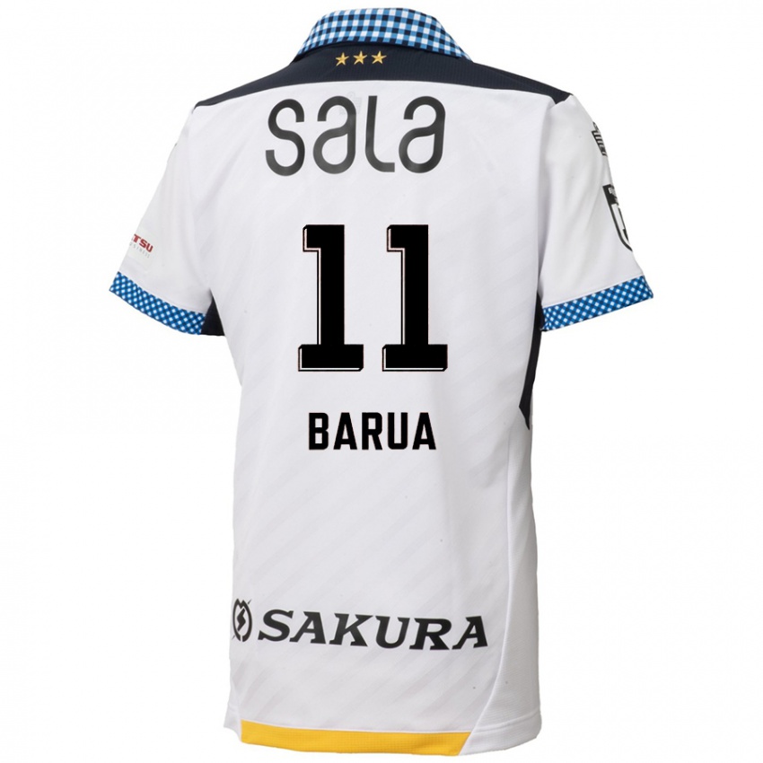 Heren Roi Barua #11 Wit Zwart Uitshirt Uittenue 2024/25 T-Shirt