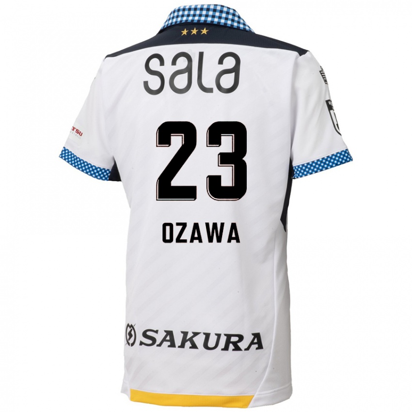 Heren Yugo Ozawa #23 Wit Zwart Uitshirt Uittenue 2024/25 T-Shirt