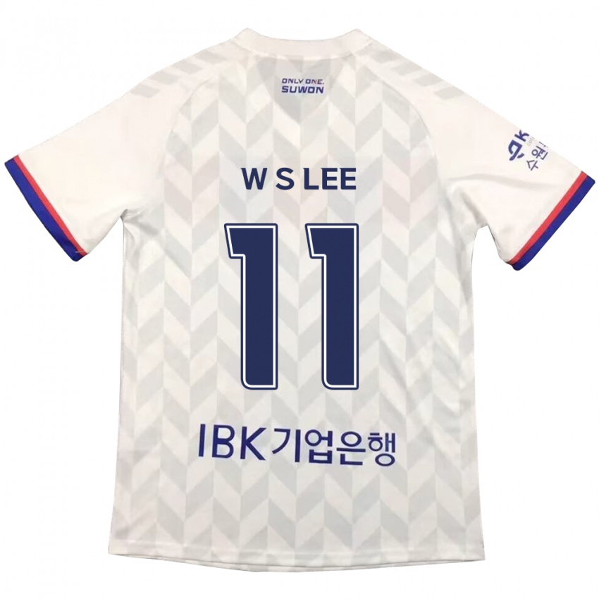 Heren Seung-Woo Lee #11 Wit Blauw Uitshirt Uittenue 2024/25 T-Shirt