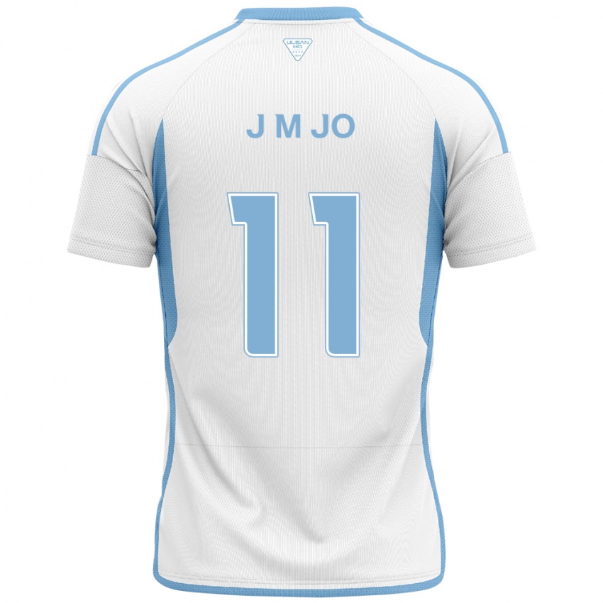 Heren Min-Jae Jo #11 Wit Blauw Uitshirt Uittenue 2024/25 T-Shirt