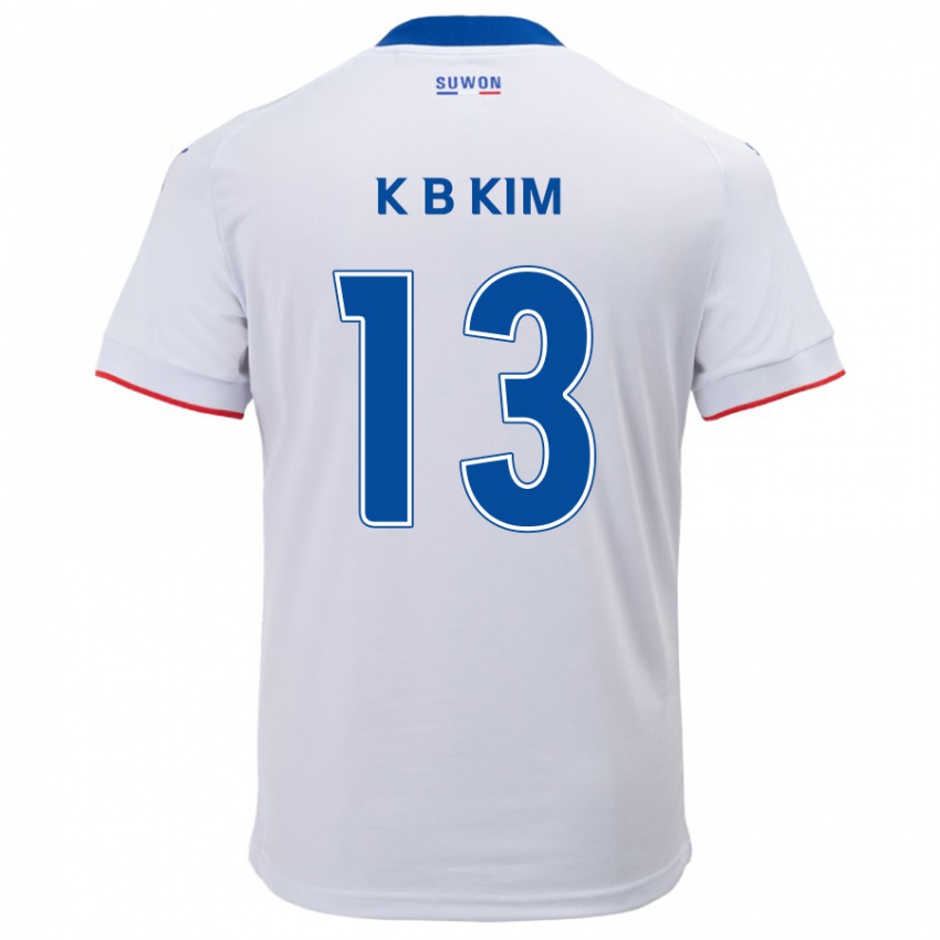 Heren Bo-Kyung Kim #13 Wit Blauw Uitshirt Uittenue 2024/25 T-Shirt