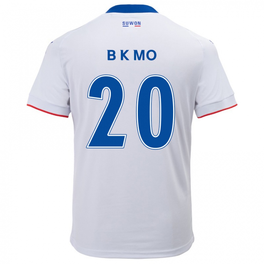 Heren Kyung-Bin Mo #20 Wit Blauw Uitshirt Uittenue 2024/25 T-Shirt