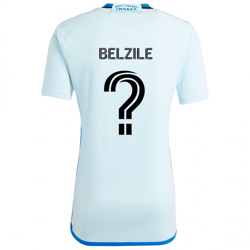 Heren Jean-Christophe Belzile #0 Ijsblauw Uitshirt Uittenue 2024/25 T-Shirt