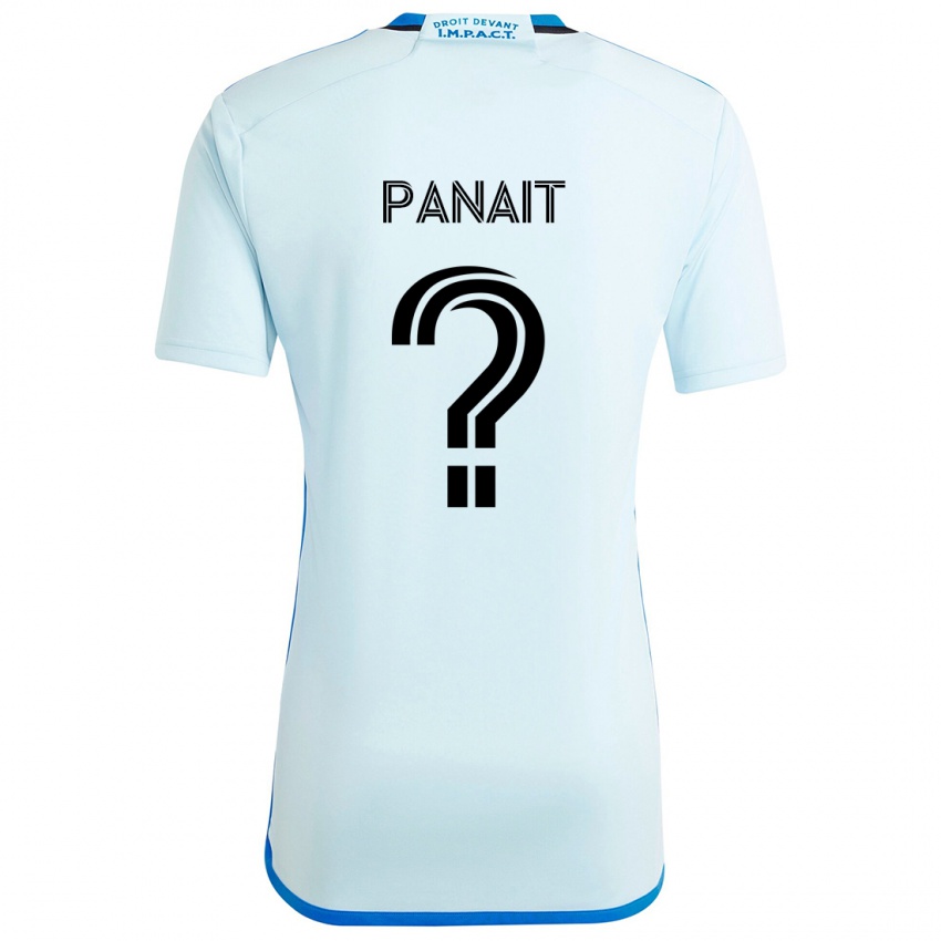 Heren Daniel Panait #0 Ijsblauw Uitshirt Uittenue 2024/25 T-Shirt