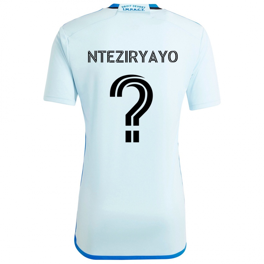 Heren Josh Nteziryayo #0 Ijsblauw Uitshirt Uittenue 2024/25 T-Shirt