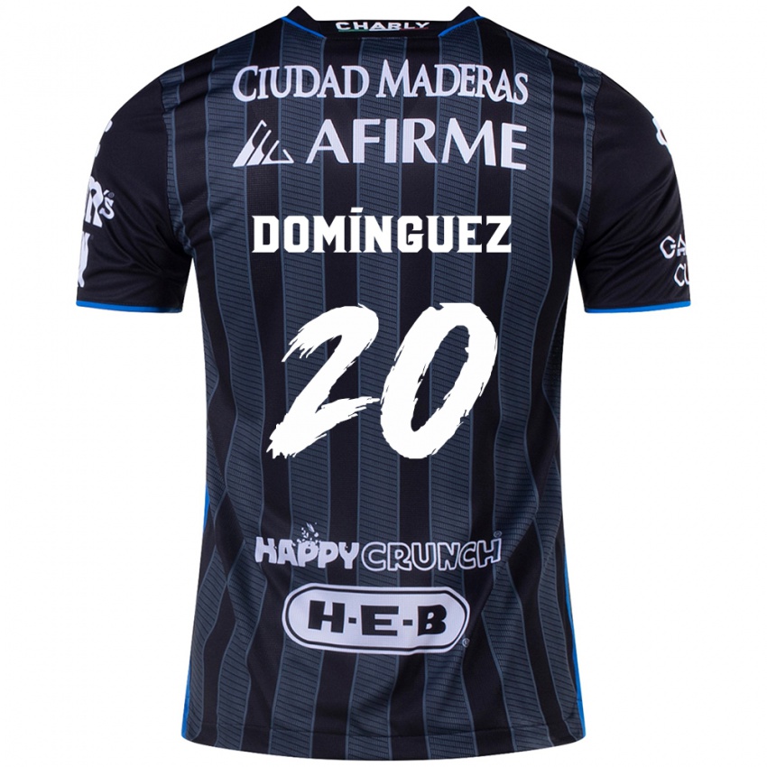 Heren Misael Dominguez #20 Wit Zwart Uitshirt Uittenue 2024/25 T-Shirt