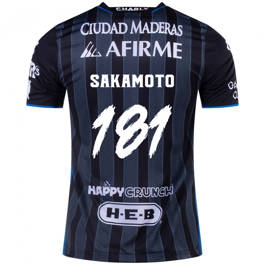 Heren Stellan Sakamoto #181 Wit Zwart Uitshirt Uittenue 2024/25 T-Shirt