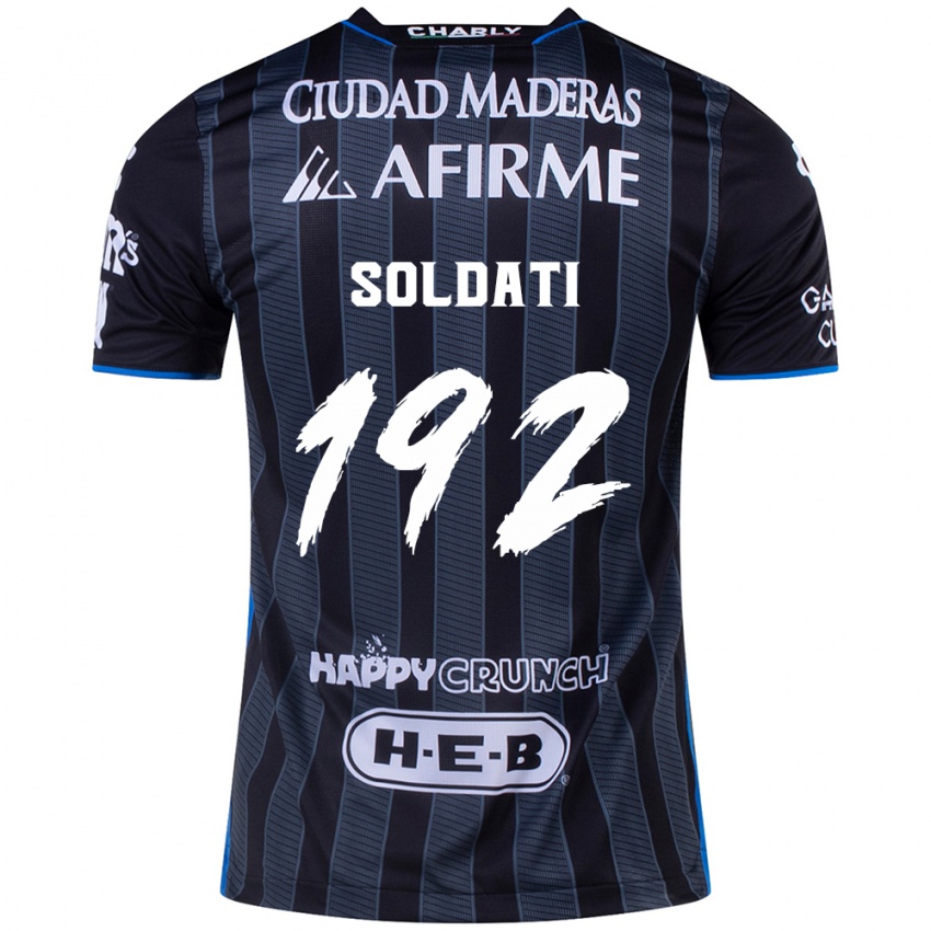 Heren Carlo Soldati #192 Wit Zwart Uitshirt Uittenue 2024/25 T-Shirt