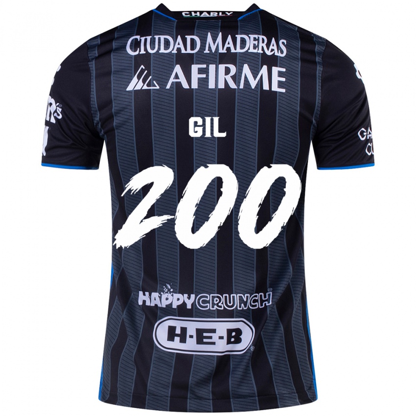 Heren Gerardo Gil #200 Wit Zwart Uitshirt Uittenue 2024/25 T-Shirt