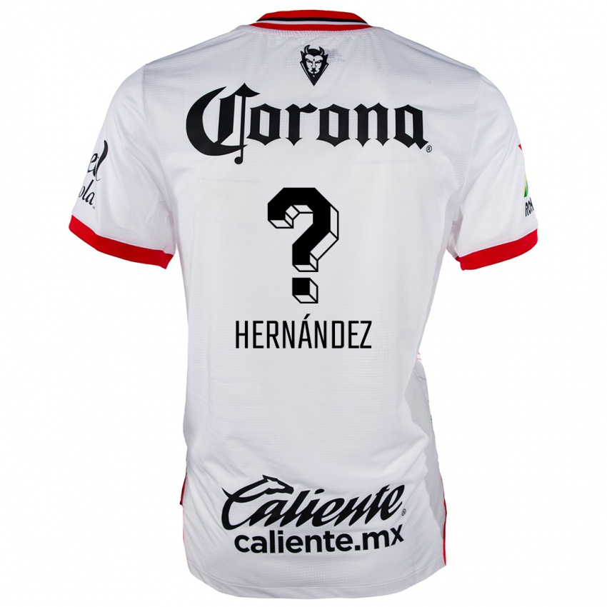 Heren Francisco Hernández #0 Wit Rood Uitshirt Uittenue 2024/25 T-Shirt