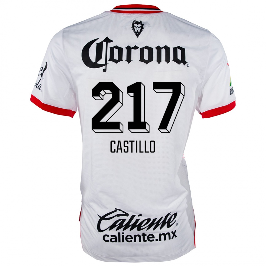 Heren Klever Castillo #217 Wit Rood Uitshirt Uittenue 2024/25 T-Shirt