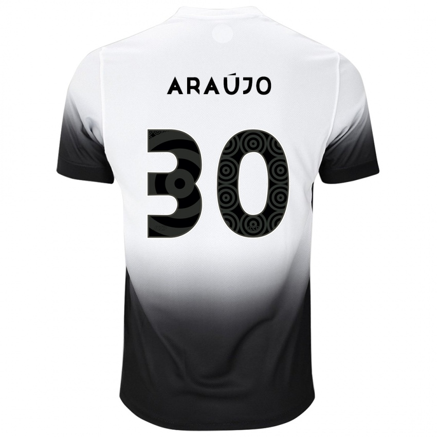 Dames Matheus Araujo #30 Wit Zwart Thuisshirt Thuistenue 2024/25 T-Shirt