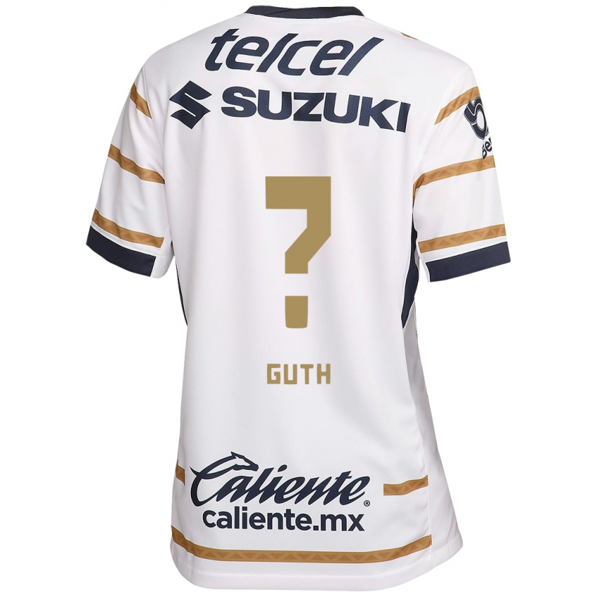 Dames Tiago Guth #0 Witte Obsidiaan Thuisshirt Thuistenue 2024/25 T-Shirt