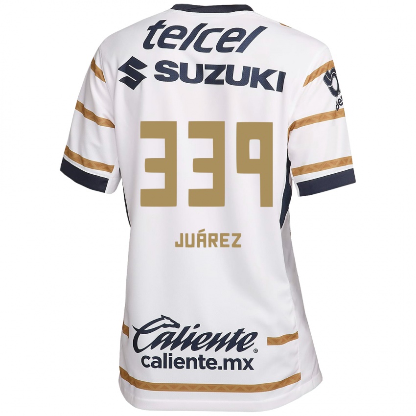 Dames Jonathan Juárez #339 Witte Obsidiaan Thuisshirt Thuistenue 2024/25 T-Shirt