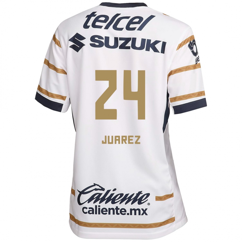 Dames Gabriela Juarez #24 Witte Obsidiaan Thuisshirt Thuistenue 2024/25 T-Shirt