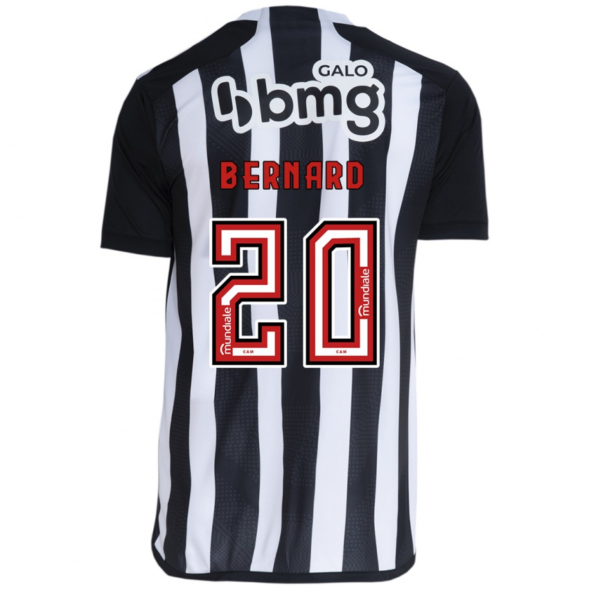 Dames Bernard #20 Wit Zwart Thuisshirt Thuistenue 2024/25 T-Shirt