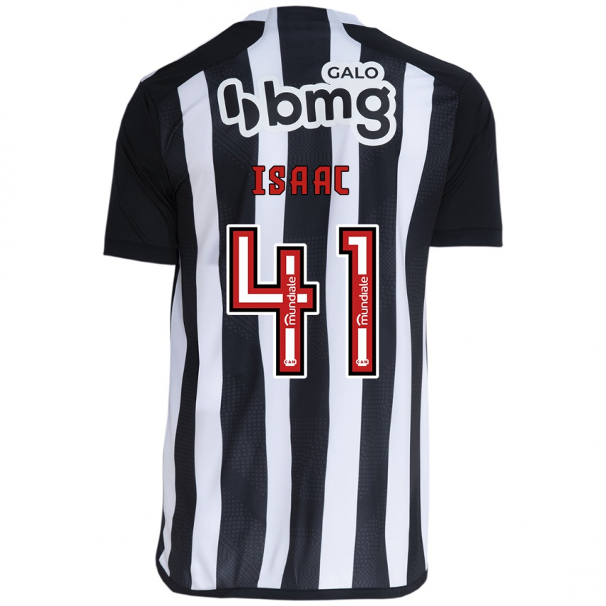 Dames Isaac #41 Wit Zwart Thuisshirt Thuistenue 2024/25 T-Shirt